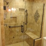 Elegant new tile shower